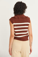 Load image into Gallery viewer, Leave No Doubt Striped Sleeveless Sweater-2 Colors Available