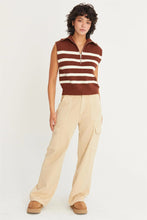 Load image into Gallery viewer, Leave No Doubt Striped Sleeveless Sweater-2 Colors Available