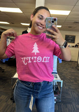 Load image into Gallery viewer, Merry Typewriter Graphic Tee