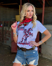 Load image into Gallery viewer, Patriotic Cowboy Graphic Tee