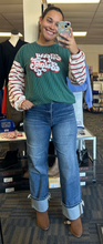 Load image into Gallery viewer, Merry &amp; Bright Candy Stripe Long Sleeve Top