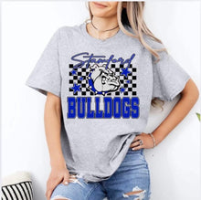 Load image into Gallery viewer, Stamford Bulldogs Checkered Spirit Graphic Tee