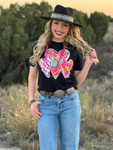 Load image into Gallery viewer, Callie Ann Trio Of Hearts Graphic Tee