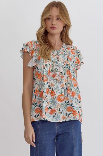 Pursuit Of Happiness Floral Top