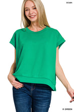 Load image into Gallery viewer, Stay Comfy Scuba Short Sleeve Top-Multiple Colors Available