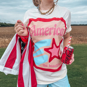 America The Beautiful Graphic Tee