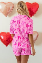 Load image into Gallery viewer, Pink Bow Pajama Set