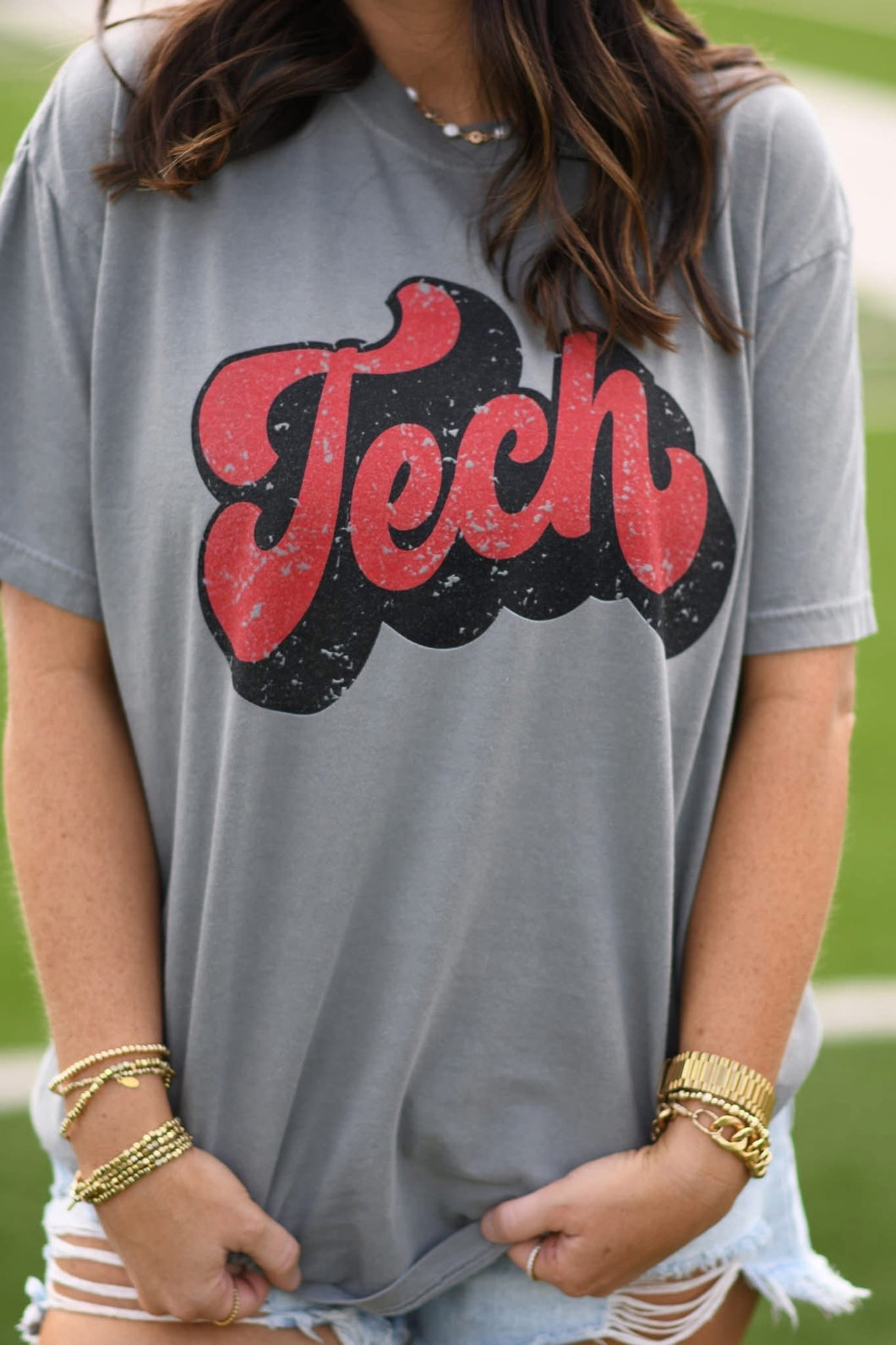 Tech Distressed Graphic Tee *Pre-Order*