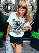 Load image into Gallery viewer, Black Bouquet Graphic Tee