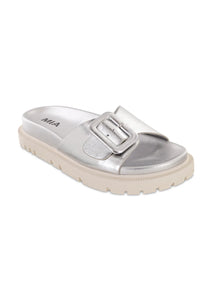 Silver 1 Strap Sandals