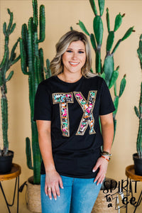 TX With Leopard and Boots Graphic Tee