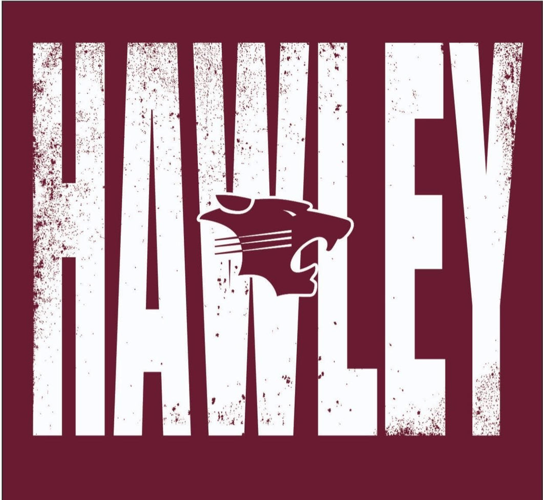 Hawley School Spirit Sweatshirt-Front & Back Design