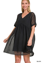 Load image into Gallery viewer, Simple Swiss Dot Babydoll Dress-Multiple Colors Available