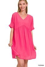 Load image into Gallery viewer, Simple Swiss Dot Babydoll Dress-Multiple Colors Available