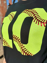 Load image into Gallery viewer, Custom Softball Numbers In Glitter *Pre-Order*