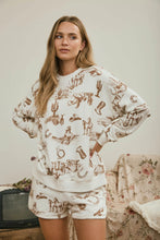 Load image into Gallery viewer, Cowboy Up Long Sleeve Top-Matching Shorts Available