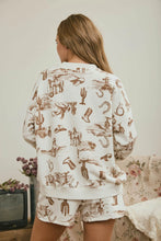 Load image into Gallery viewer, Cowboy Up Long Sleeve Top-Matching Shorts Available