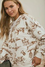 Load image into Gallery viewer, Cowboy Up Long Sleeve Top-Matching Shorts Available