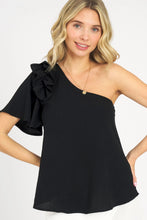 Load image into Gallery viewer, Ready For Sunshine One Shoulder Ruffle Top-Multiple Colors Available