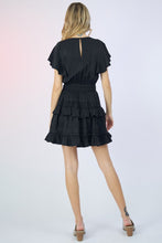 Load image into Gallery viewer, Can’t Stop You Black Ruffle Dress