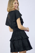 Load image into Gallery viewer, Can’t Stop You Black Ruffle Dress