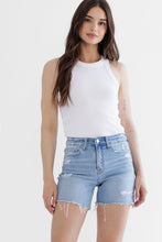 Load image into Gallery viewer, Make It Right Midi Denim Shorts