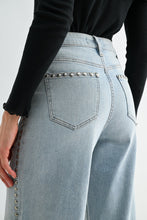 Load image into Gallery viewer, Studded Sweatheart Wide Leg Jeans