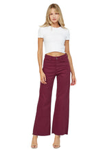 Load image into Gallery viewer, Mica Burgundy Wide Leg Jeans
