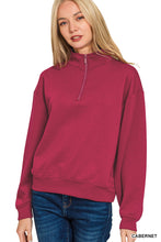 Load image into Gallery viewer, Send A Message Half Zip Pullover-2 Colors Available