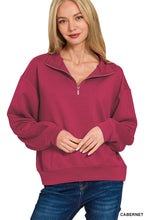 Load image into Gallery viewer, Send A Message Half Zip Pullover-2 Colors Available