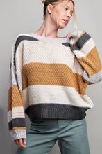 Load image into Gallery viewer, True To You Striped Sweater- 2 Colors Available