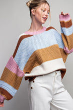 Load image into Gallery viewer, True To You Striped Sweater- 2 Colors Available