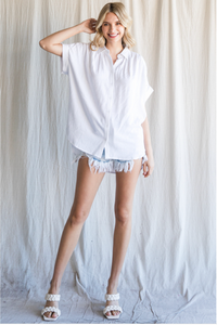 Rock & Roll White Short Sleeve Top