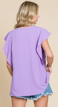Load image into Gallery viewer, Effortless Beauty Ruffle Sleeve Top