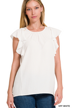 Load image into Gallery viewer, Love To Know You Ruffle Sleeve Top-Multiple Colors Available