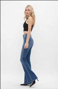 No Going Back Mid Rise Flare Jeans