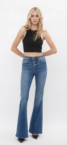No Going Back Mid Rise Flare Jeans