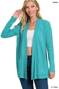 What I Want Is You Ribbed Cardigan-Multiple Colors Available
