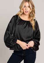 Load image into Gallery viewer, Simple and Classy Black Long Sleeve Top