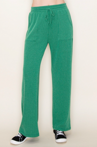 Green Ribbed Pants-Matching Top Available