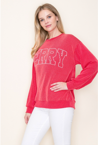 Merry Ribbed Long Sleeve-2 Colors-Matching Bottoms Available