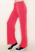 Load image into Gallery viewer, Red Ribbed Pants-Matching Top Available