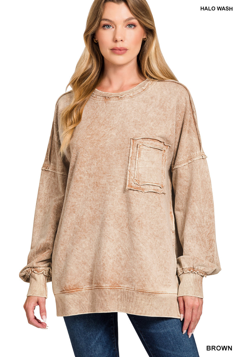 The Fadeaway Exposed Seam Pullover