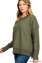 Load image into Gallery viewer, Chilly Days Exposed Seam Sweater-Multiple Colors Available