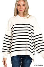 Load image into Gallery viewer, Warm Intentions Exposed Seam Sweater-2 Colors Available