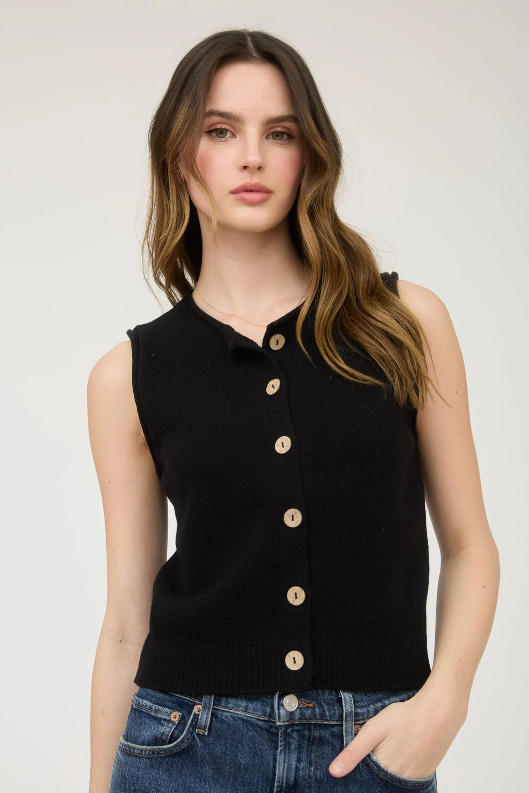 Giving Chances Knit Vest-2 Colors Available