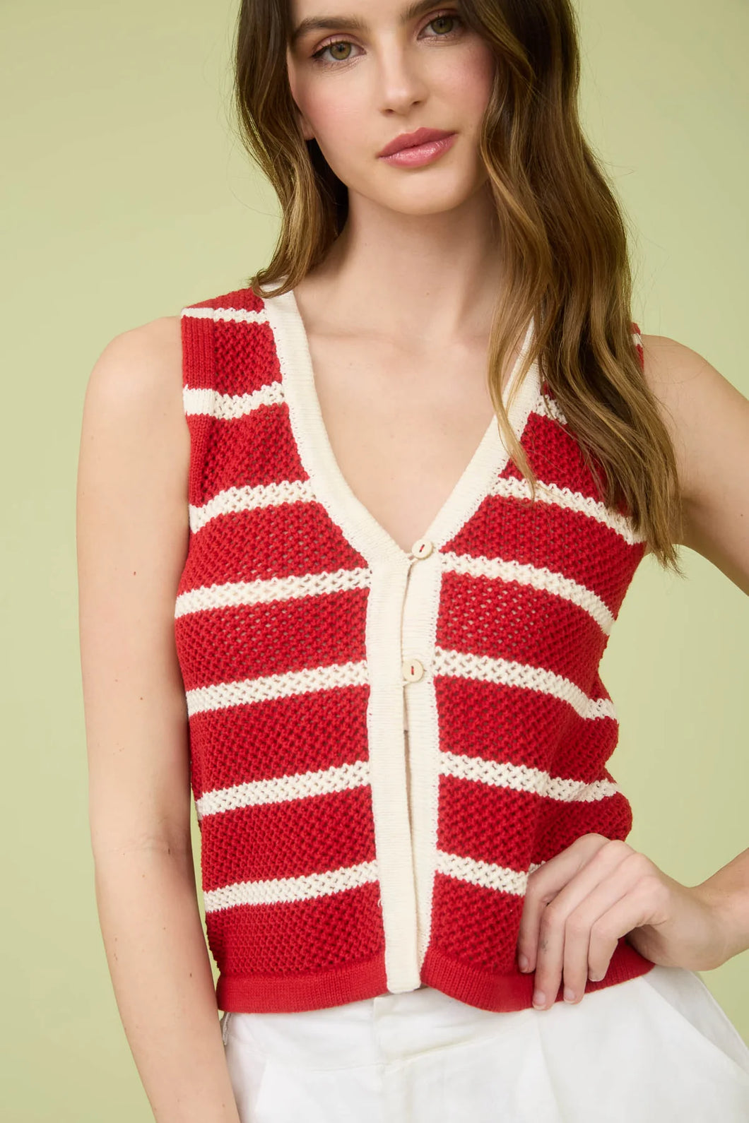 Live By The Sun Knit Vest-2 Colors Available