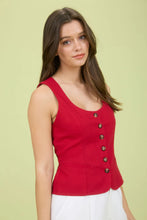 Load image into Gallery viewer, Remember Me Button Down Sleeveless Top-Multiple Colors Available