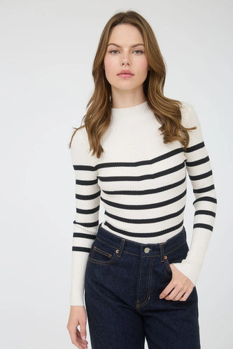 Striking Stripes Long Sleeve Top