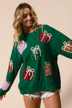 Load image into Gallery viewer, Sequin Christmas Presents Long Sleeve Top